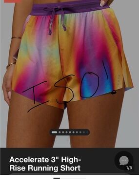 ISO!!!! Do not buy.  High-Rise Rainbow Gradient Athletic Shorts